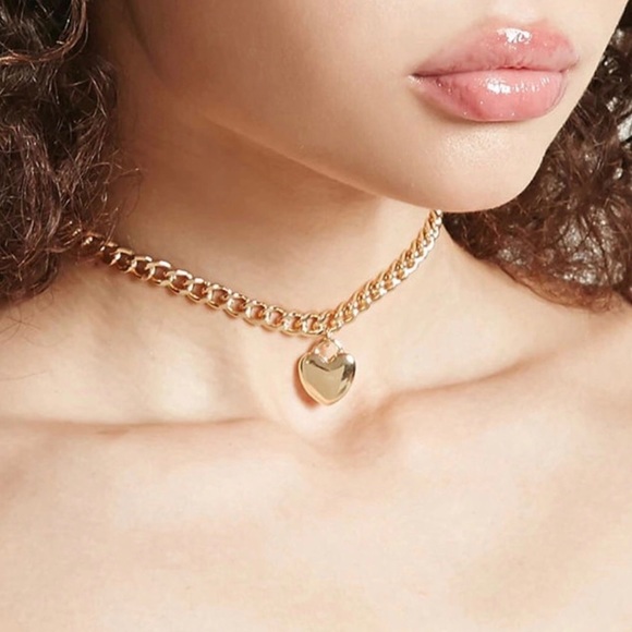 Jewelry Newheart Lock Choker Necklace Poshmark